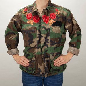 Oversized Military Jacket Custom Embroidery